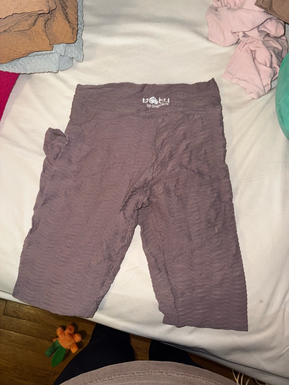 Booty by Brabants Mauve Textured Leggings
